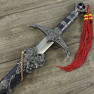 18.25" Robin Hood Ornate Short Sword Medieval Fantasy Dagger Knight Historical